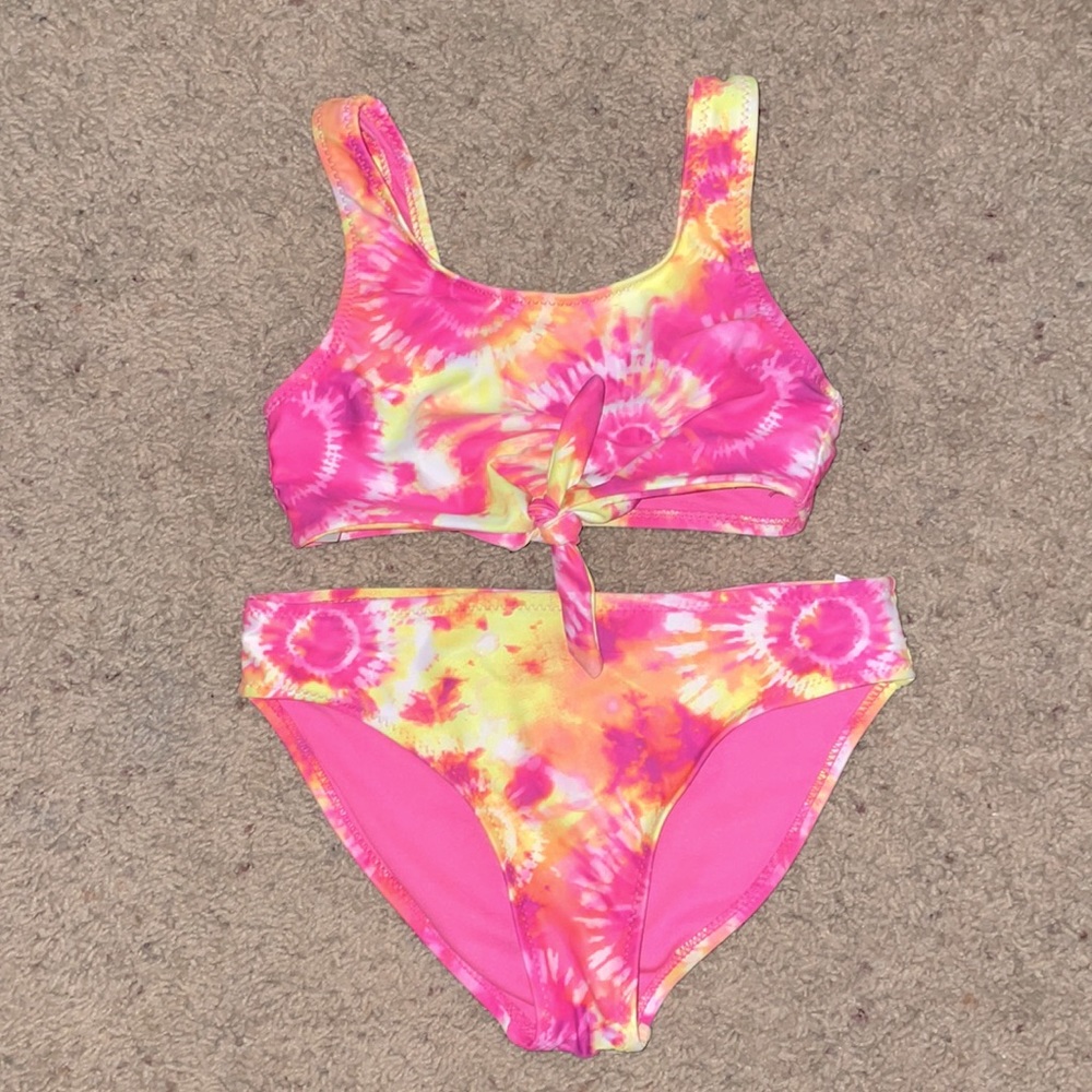 GIRLS TIE-DYE 2-PIECE SWIMSUIT
